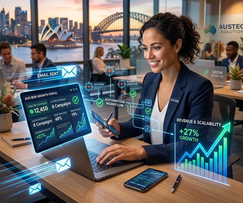 Australia B2B Email Database — GroQuickly