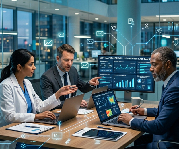 Healthcare Industry B2B Email Database — GroQuickly