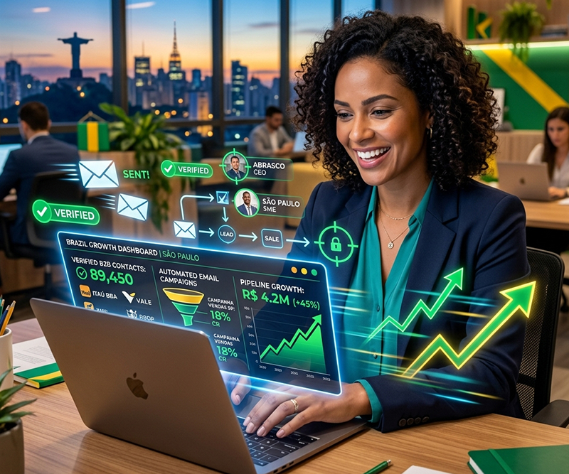 Brazil B2B Email Database — GroQuickly