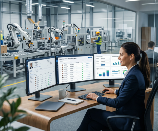 Manufacturing (Global) B2B Email Database — GroQuickly