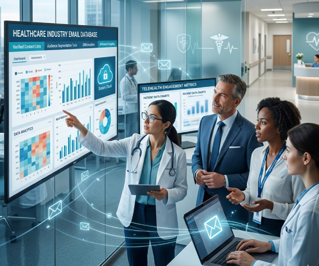 Healthcare Industry B2B Email Database — GroQuickly