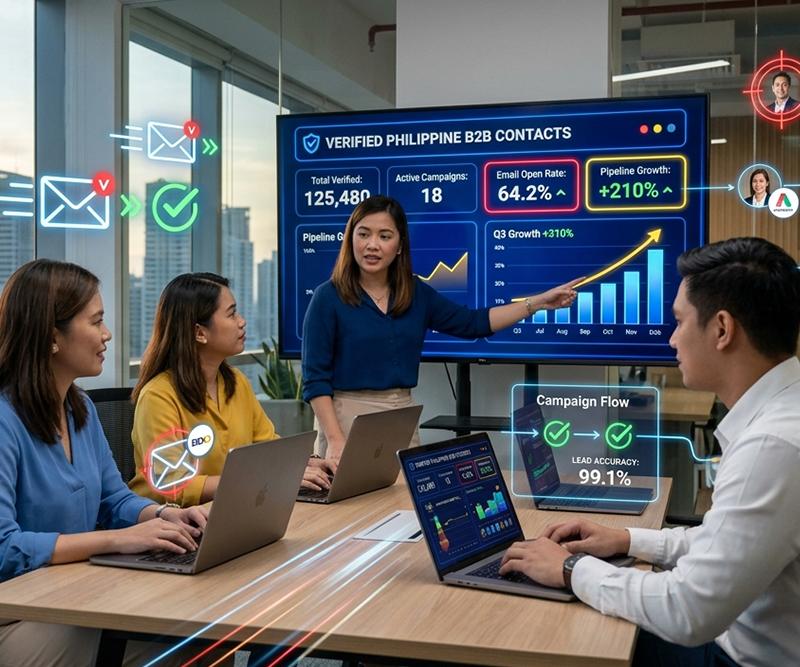 Philippines B2B Email Database - GroQuickly