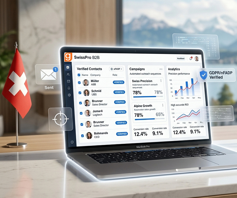 Switzerland B2B Email Database — GroQuickly