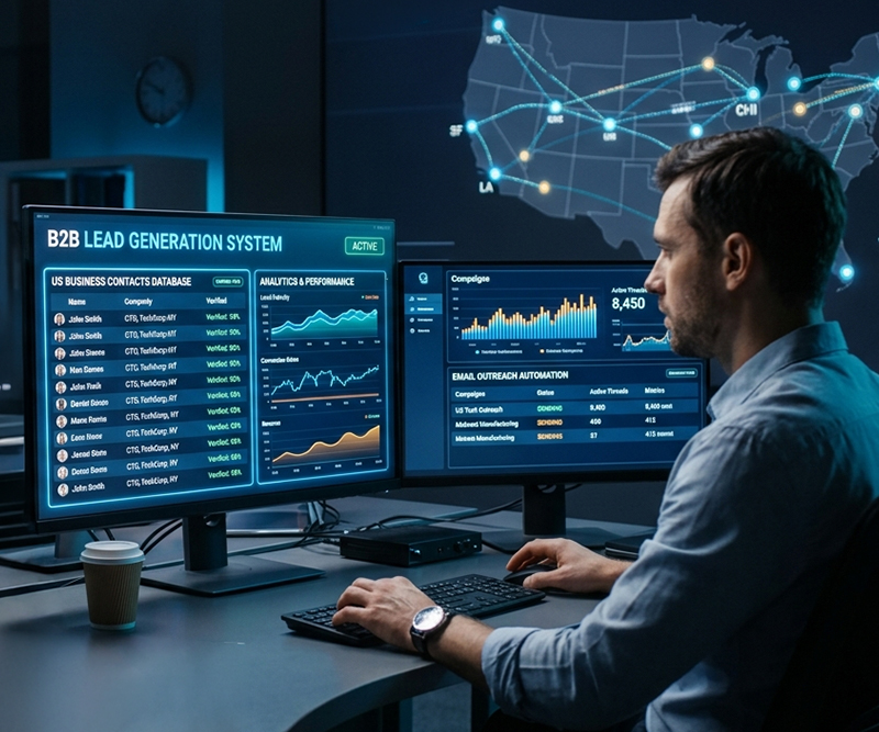 USA B2B Email Database — GroQuickly